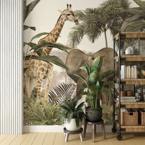 Papier peint panoramique - Animaux de la Jungle