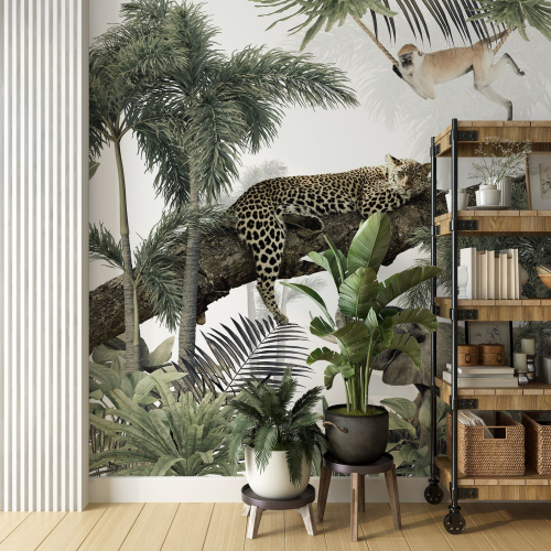 Papier peint panoramique - Animaux de la Jungle