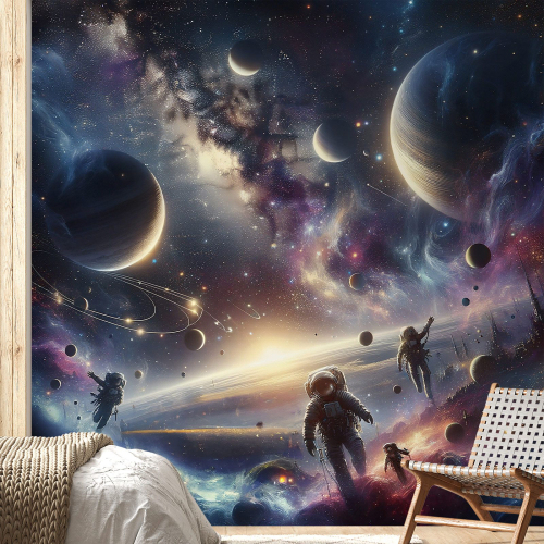 Papier peint panoramique - Astronautes