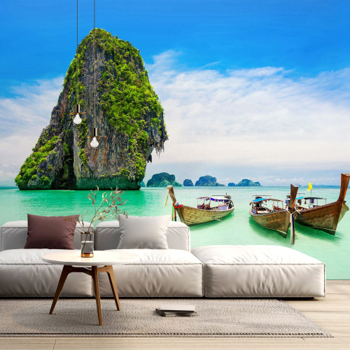Papier peint panoramique - Bateaux Thaïlande