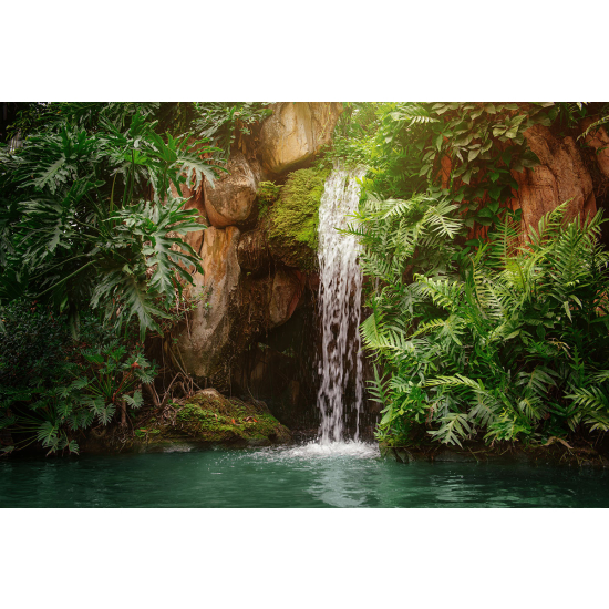 Papier peint panoramique - Cascade Forêt