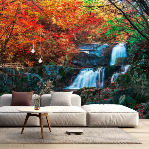 Papier peint panoramique - Cascades Automne