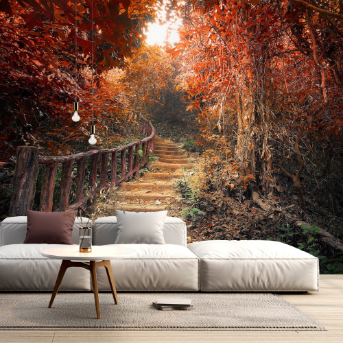 Papier peint panoramique - Chemin Automne