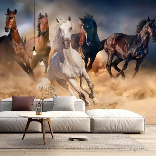 Papier peint panoramique - Chevaux