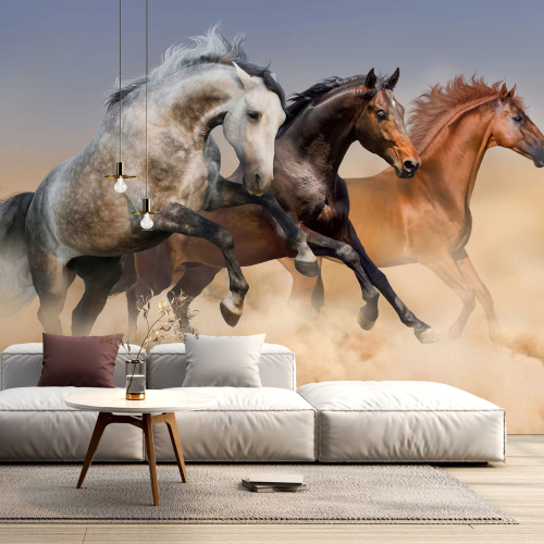 Papier peint panoramique - Chevaux