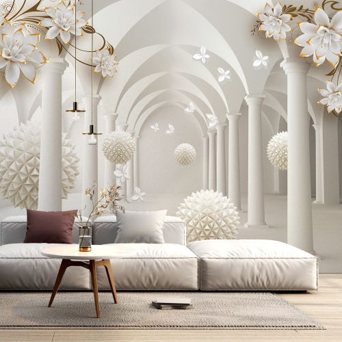 Papier peint panoramique - Colonnade Effet 3D