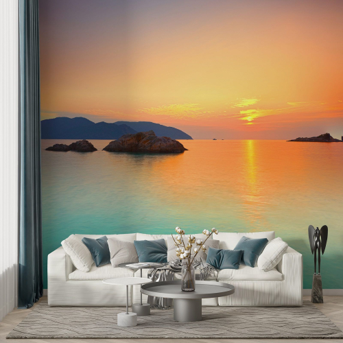 Papier peint panoramique - Couché de soleil