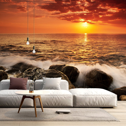 Papier peint panoramique - Couché de soleil