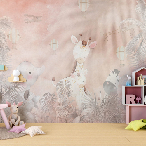 Papier peint panoramique Enfants - Animaux