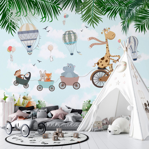 Papier peint panoramique Enfants - Animaux