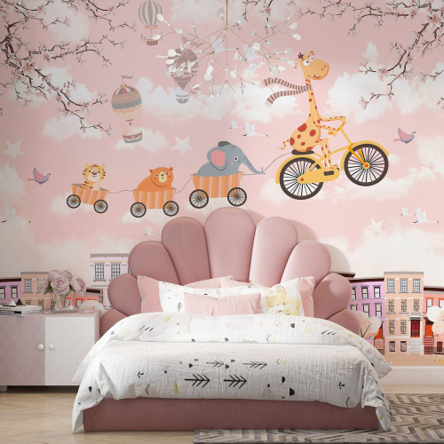 Papier peint panoramique Enfants - Animaux