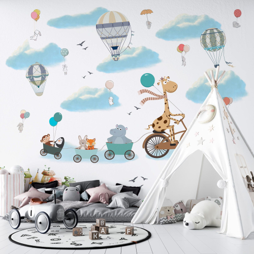 Papier peint panoramique Enfants - Animaux