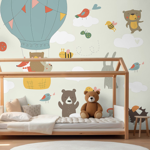 Papier peint panoramique Enfants - Animaux