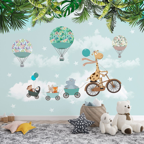 Papier peint panoramique Enfants - Animaux