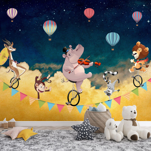 Papier peint panoramique Enfants - Animaux