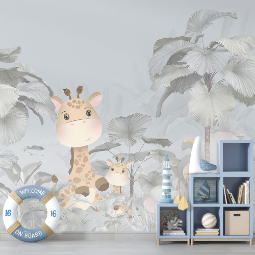Papier peint panoramique Enfants - Animaux