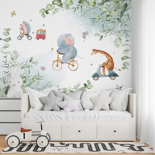 Papier peint panoramique Enfants - Animaux