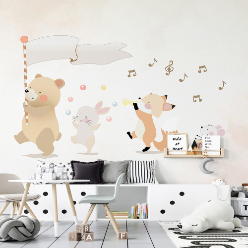 Papier peint panoramique Enfants - Animaux