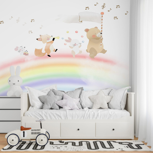 Papier peint panoramique Enfants - Animaux