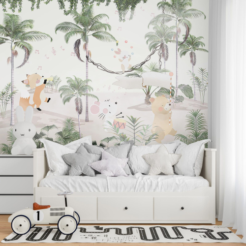 Papier peint panoramique Enfants - Animaux
