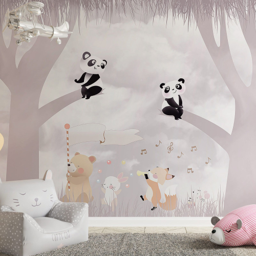 Papier peint panoramique Enfants - Animaux