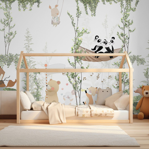Papier peint panoramique Enfants - Animaux