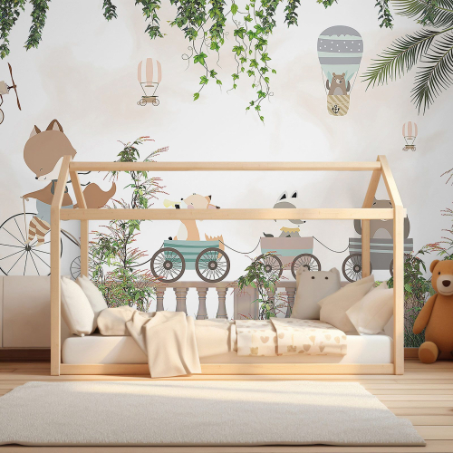 Papier peint panoramique Enfants - Animaux