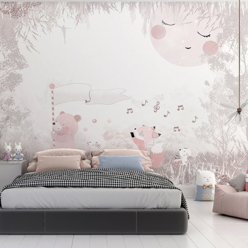 Papier peint panoramique Enfants - Animaux