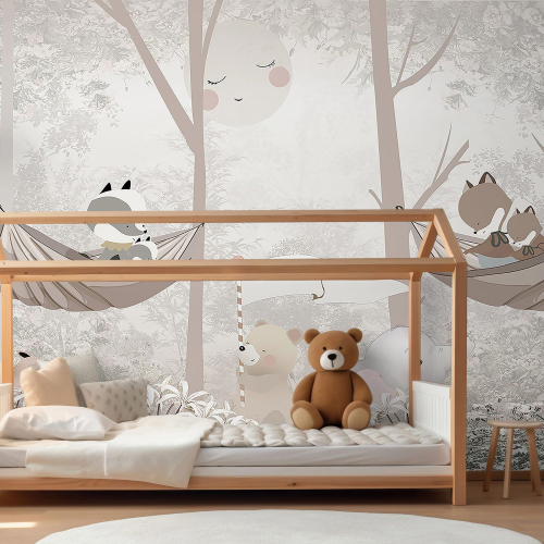 Papier peint panoramique Enfants - Animaux