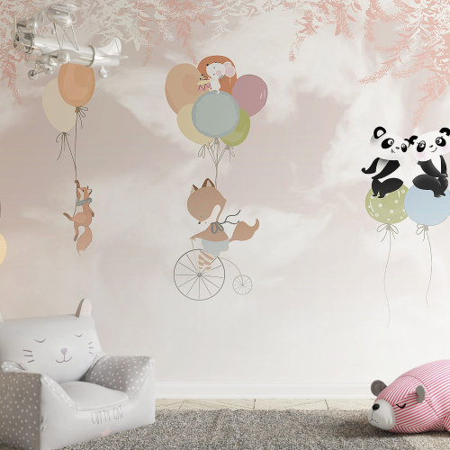 Papier peint panoramique Enfants - Animaux