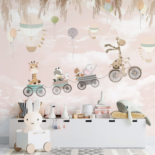 Papier peint panoramique Enfants - Animaux