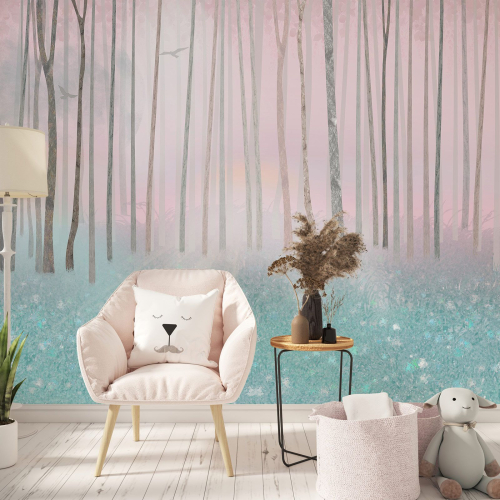 Papier peint panoramique Enfants - Arbres