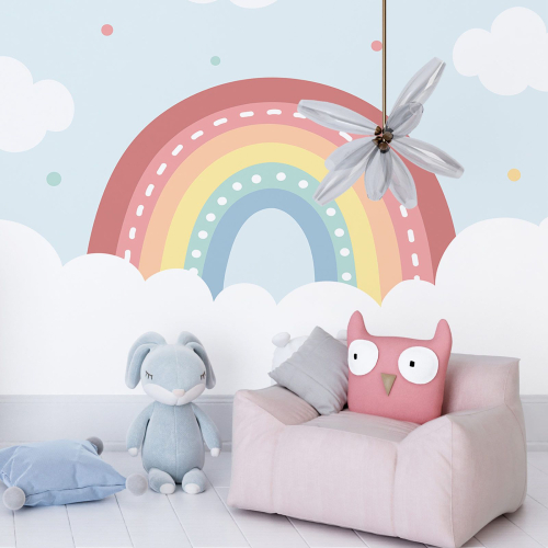 Papier peint panoramique Enfants - Arc en Ciel