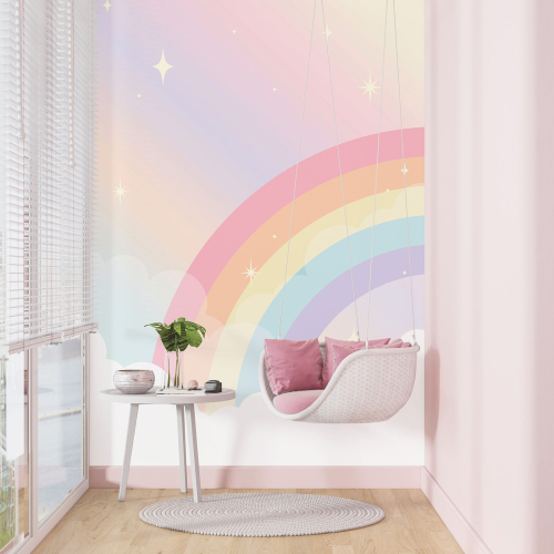 Papier peint panoramique Enfants - Arc-en-Ciel