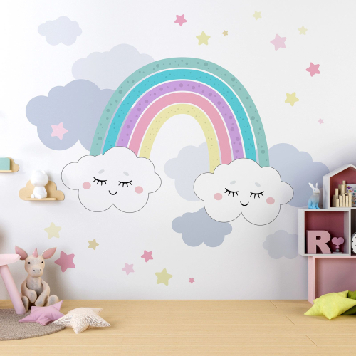 Papier peint panoramique Enfants - Arc-en-ciel