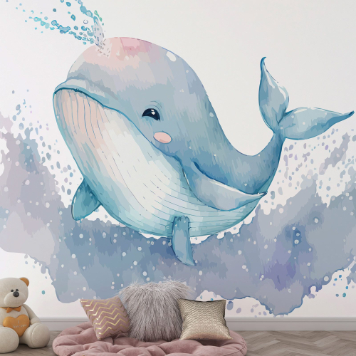 Papier peint panoramique Enfants - Baleine