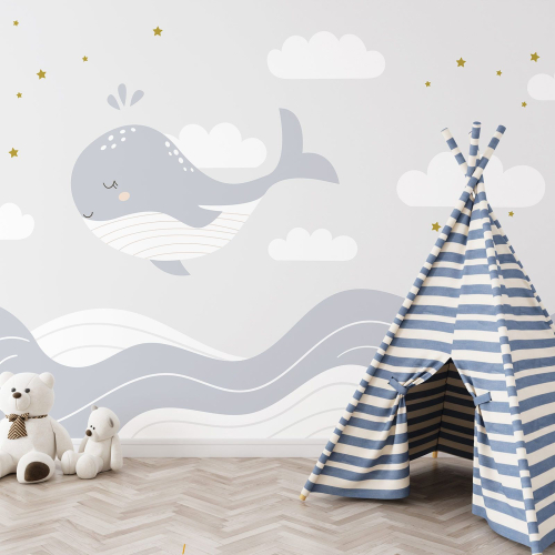 Papier peint panoramique Enfants - Baleine