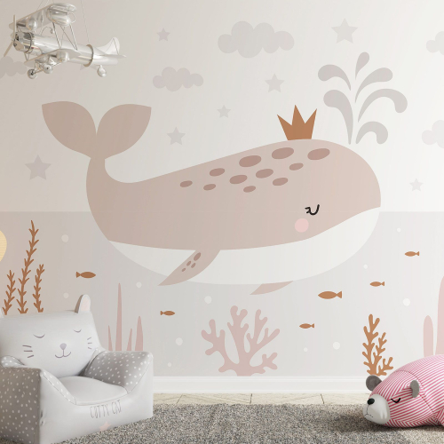 Papier peint panoramique Enfants - Baleine