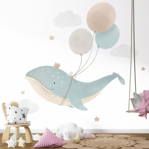 Papier peint panoramique Enfants - Baleine