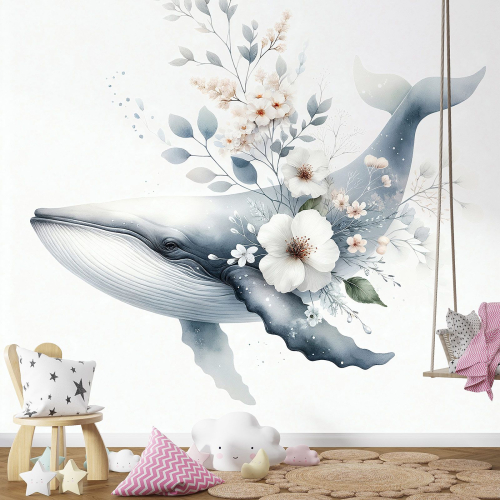 Papier peint panoramique Enfants - Baleine
