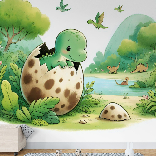 Papier peint panoramique Enfants - Bébé Dinosaure