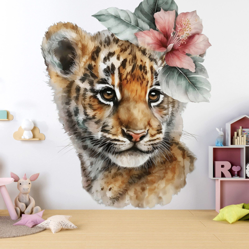 Papier peint panoramique Enfants - Bébé Fleurs