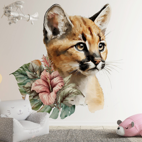 Papier peint panoramique Enfants - Bébé Puma