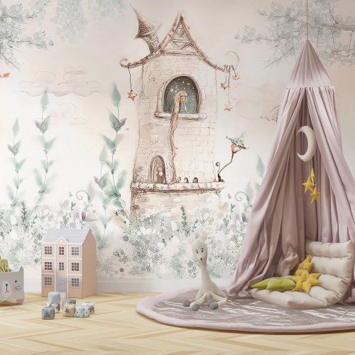 Papier peint panoramique Enfants - Cabane 