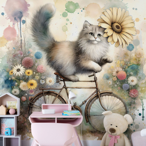 Papier peint panoramique Enfants - Chat