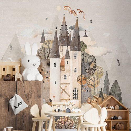 Papier peint panoramique Enfants - Château