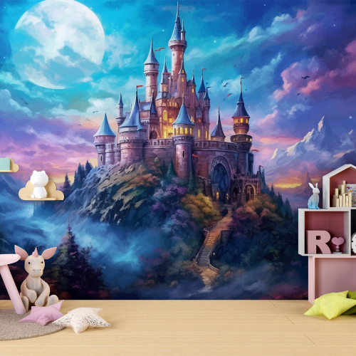 Papier peint panoramique Enfants - Château Enchanté