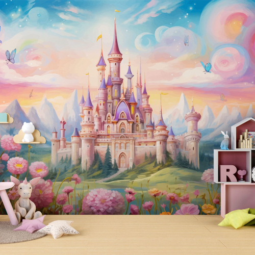 Papier peint panoramique Enfants - Château Enchanté