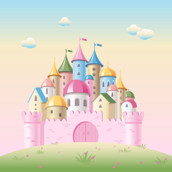 Papier peint panoramique Enfants - Château Enchantée