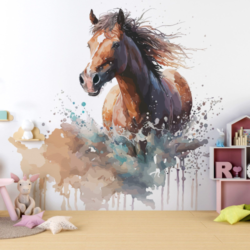 Papier peint panoramique Enfants - Cheval